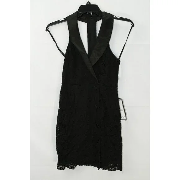 City Studio | Dresses | City Studio Juniors Halter Neck Tuxedo Dress Size 5  Nwt L78afa | Poshmark